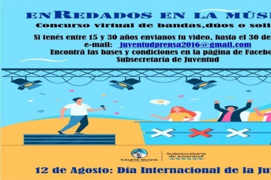 La Subsecretaría de Juventud invita a participar del concurso “Enredados en la Música”