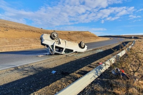 Tres hospitalizados tras vuelco en Río Gallegos