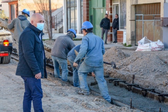 Intendente recorrió distintas obras que se están ejecutando den Madryn 