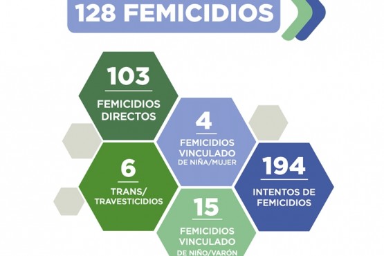 En estos siete meses además se registraron 194 intentos de femicidios.