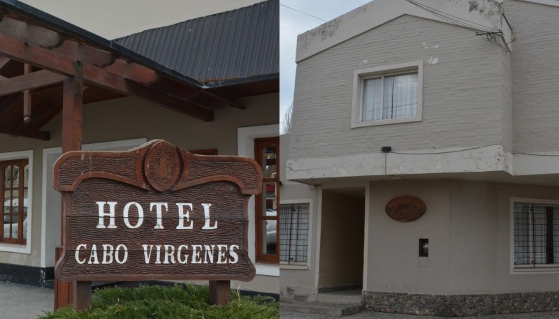 Los hoteles Cabo Vírgenes y Laguna Azul.