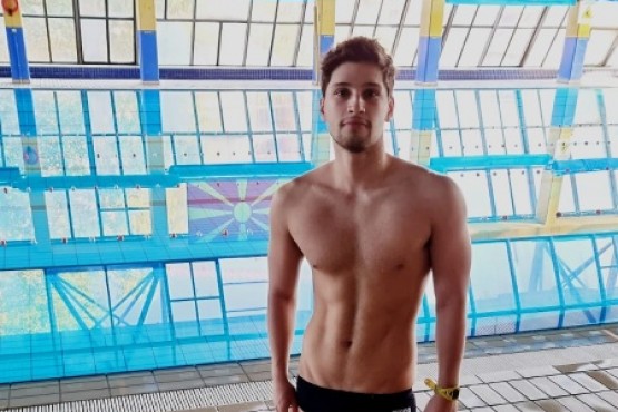 El nadador Matías Diaz Hernández ya está en Macedonia