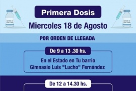 Municipio colocó 120 dosis contra el Covid en el Gimnasio Lucho Fernández