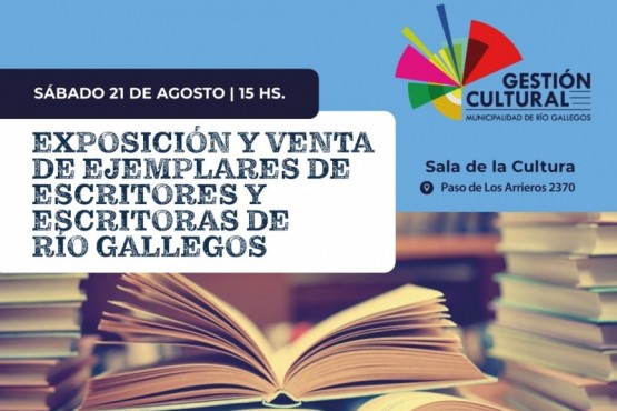 Se realizará una exposición y venta de ejemplares de escritores santacruceños