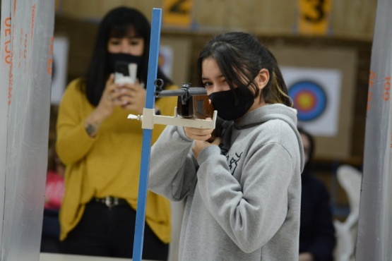 La subcampeona nacional en acción.