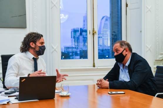 Santiago Cafiero se reunió con Carlos Linares y analizaron la situación de la provincia de Chubut