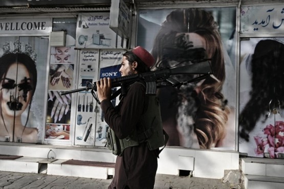 Calles de Kabul tomadas por el régimen Talibán. 