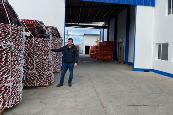 Vitalii Bakulin, presidente de Bentónicos de Argentina en Planta de Puerto Deseado. 