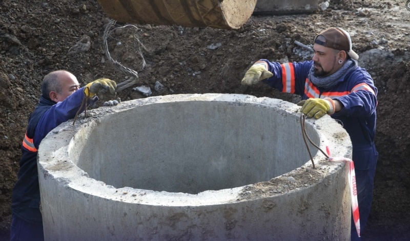 Trabajos de obras pluviales.