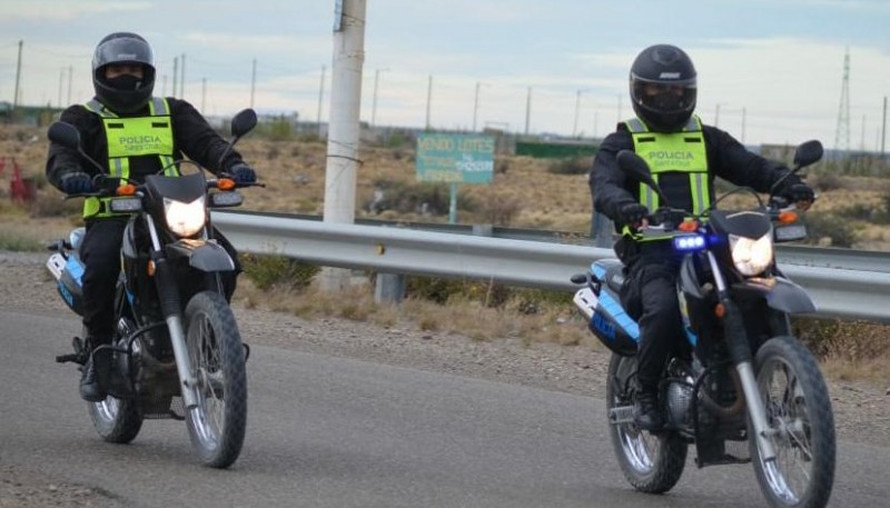 Los efectivos motorizados lograron la detención.