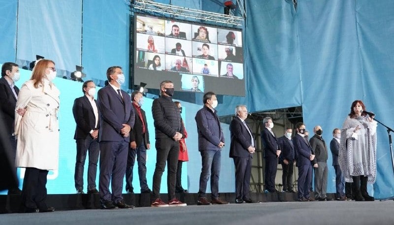 Alicia Kirchner participó del cierre de la campaña nacional del Frente de Todos.