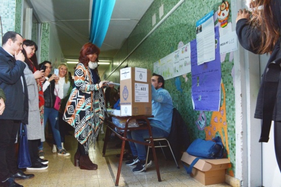 En octubre de 2019, Cristina Fernández de Kirchner votó en Río Gallegos.