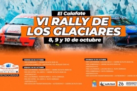 120 autos dirán presente en la sexta edición del Rally de los Glaciares