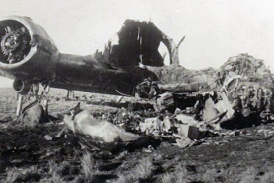 El avión quedó destruido.