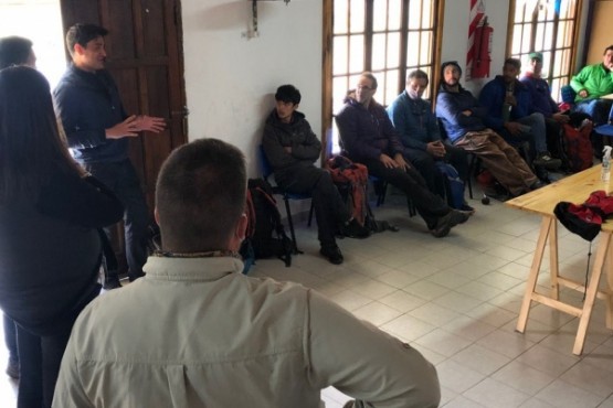 El curso se realizó en la localidad de El Chaltén.