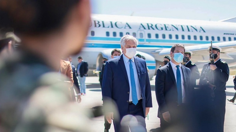 Alberto Fernández en Chubut.