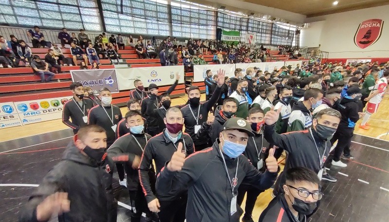 El Rocha recibió a los pibes del futsal. 