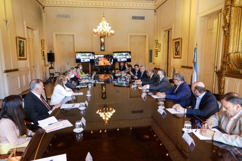 Reunión en Casa Rosada.