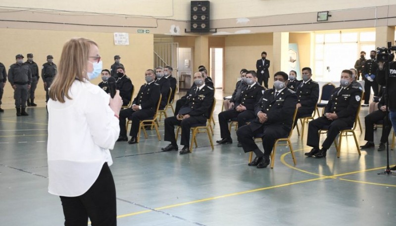 La Gobernadora encabezó el tercer aniversario del Servicio Penitenciario Provincial