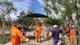 Plaza San Martín de Río Gallegos: mirá el avance de la obra y cuándo se inaugurará