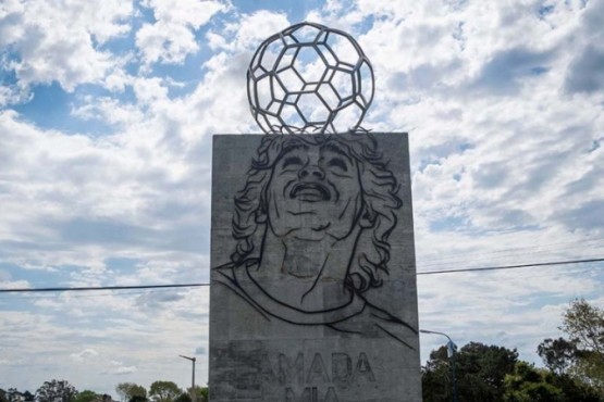 Homenaje a Diego Maradona.