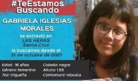 Urgente: buscan a una joven de 16 años desaparecida en Las Heras
