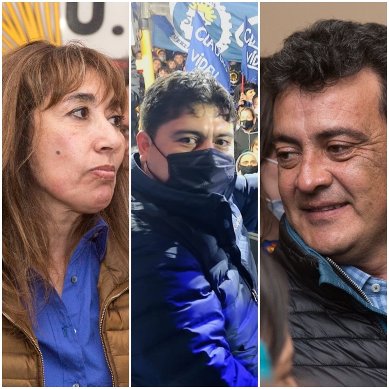 Reyes, Vidal y Kaky, los elegidos en estas legislativas. (Fotos C. Gonzalez) 