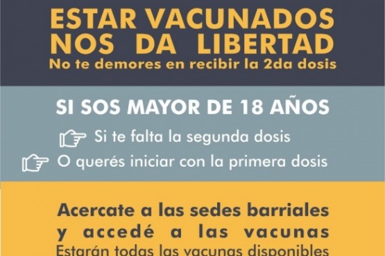 Vacunación en Esquel.