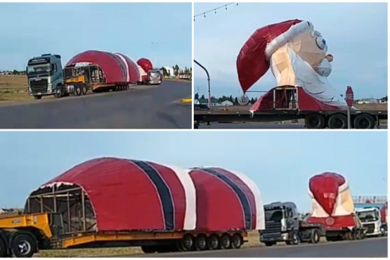 Así será el Papá Noel gigante que instalarán en Río Gallegos