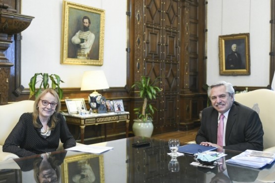 Alicia Kirchner y Alberto Fernández.