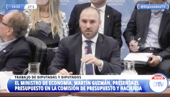 Ayer el ministro de Economía expuso el Presupuesto en comisiones.