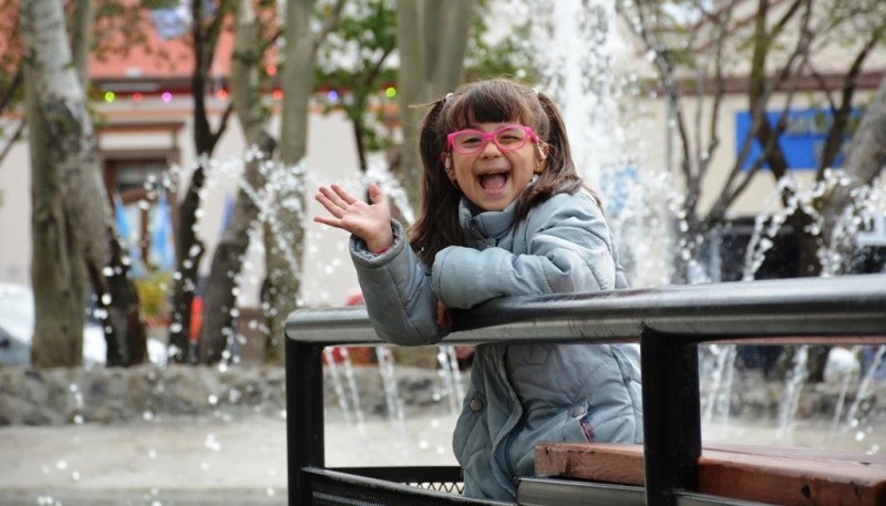 Keila en la Plaza San Martín (Foto: C.Robledo).