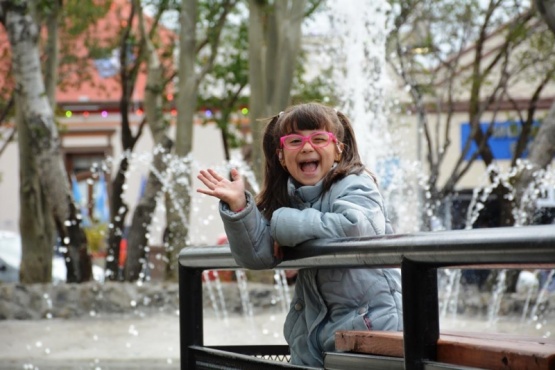 Keila en la Plaza San Martín (Foto: C.Robledo).