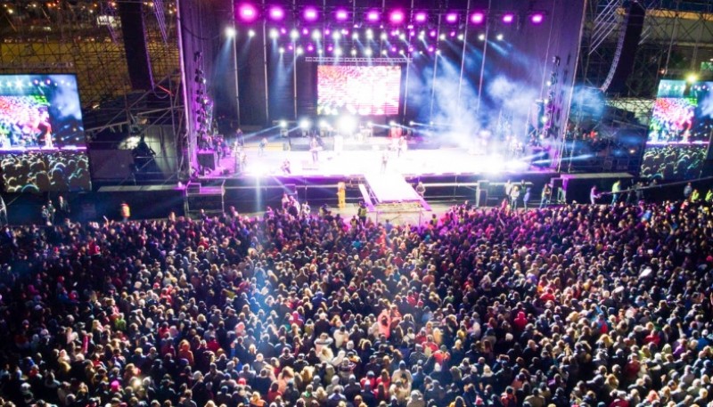 35 mil personas fueron al concierto