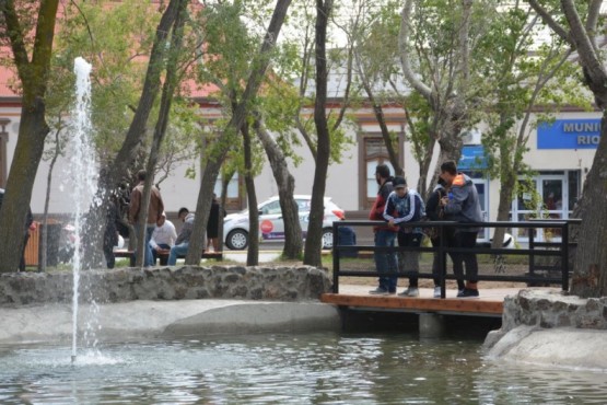 Inauguración de la Plaza San Martín.