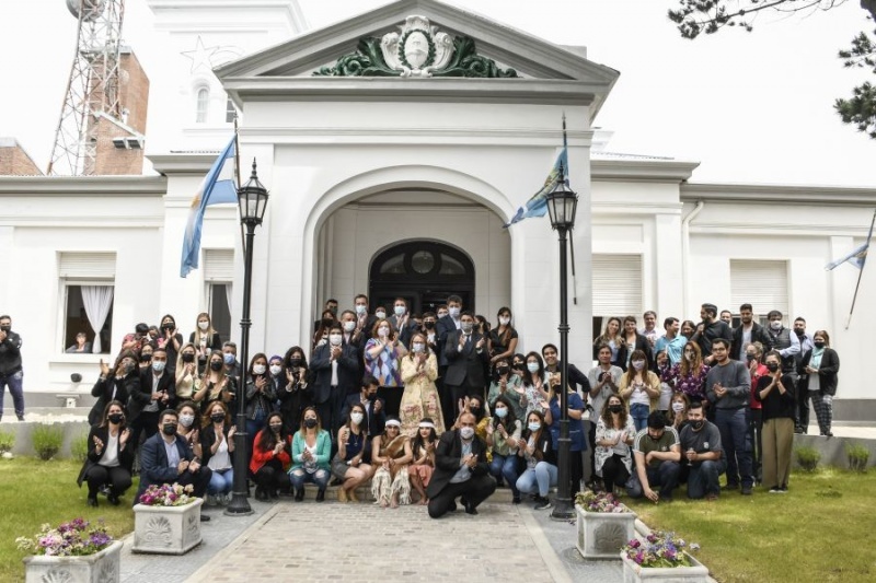 Brindis en Casa de Gobierno.