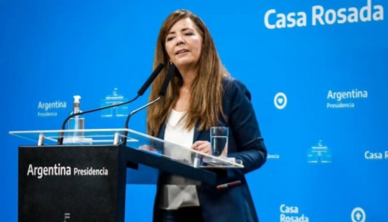 La portavoz de Presidencia, Gabriela Cerruti.