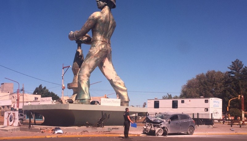 Auto colisionado.