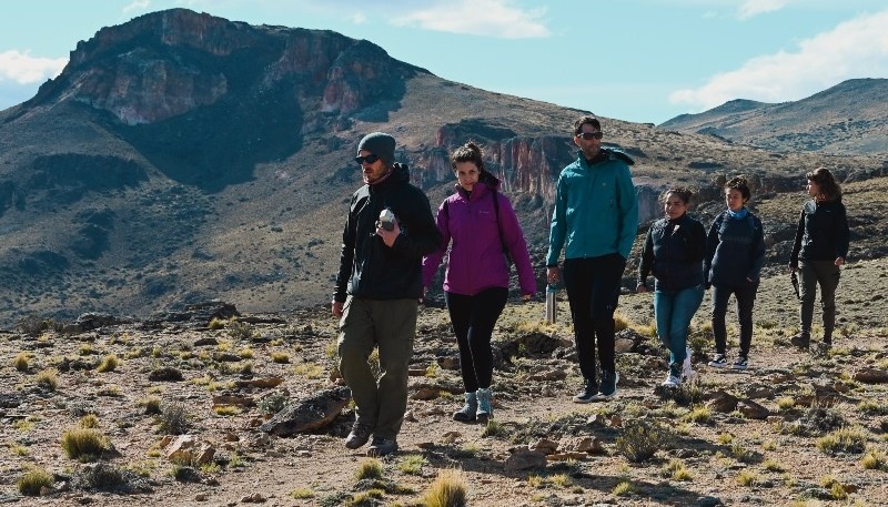 Caminata por los senderos. (Fotos Matías Serrano)