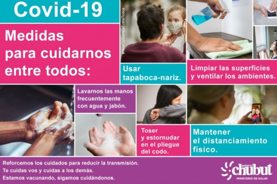 Coronavirus en Chubut: recomiendan reforzar el cumplimiento de los protocolos