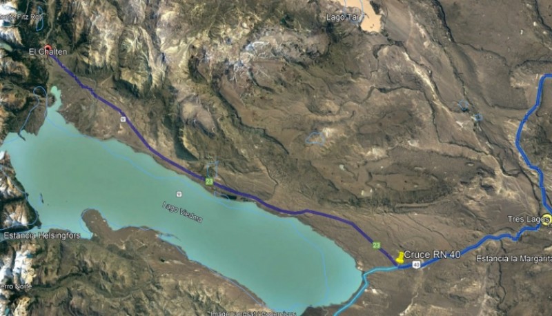 Tendido de fibra óptica a El Chaltén. 