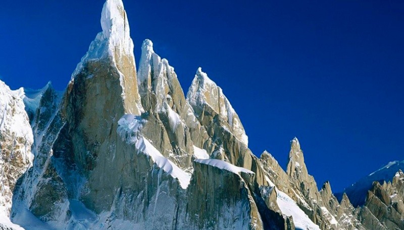 El Cerro Torre ubicado en el parque nacional Los Glaciares.