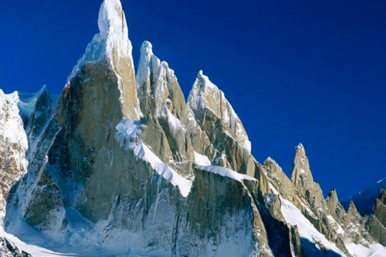 El Cerro Torre ubicado en el parque nacional Los Glaciares.