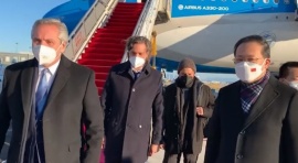 Alberto Fernández presenció, junto a Xi Jinping, la apertura de Beijing 2022