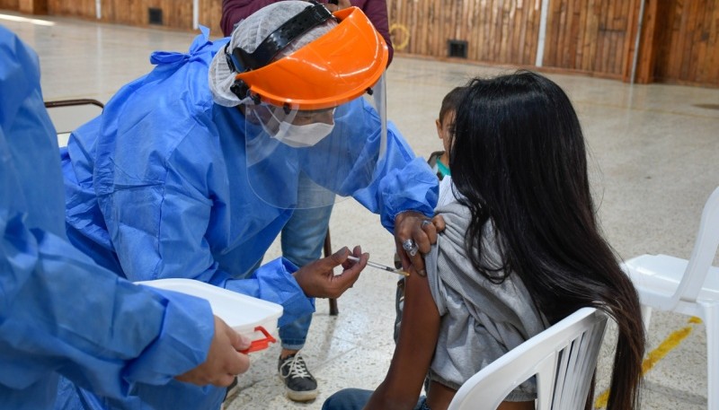 Vacunación en El Calafate.