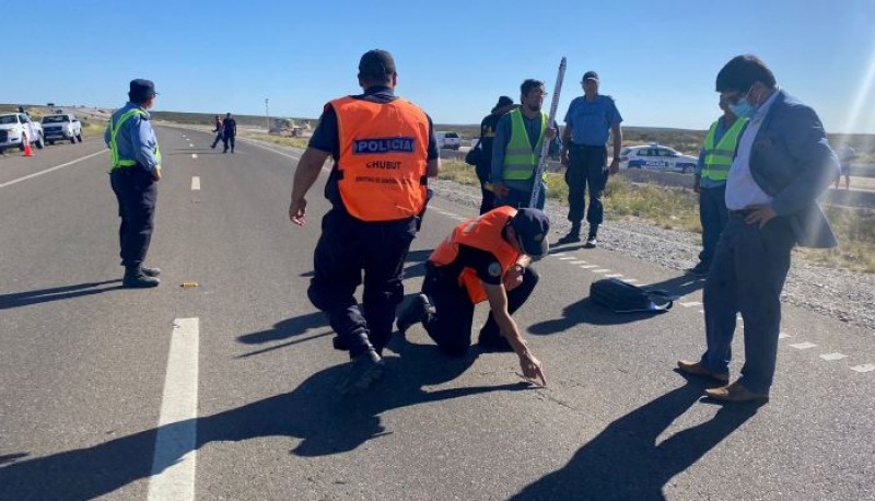 Las pericias se realizaron en la mañana de ayer, sobre la ruta N°3.