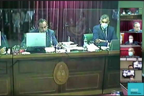 Tribunal integrado por jueces Ernesto Sebastián, Sebastián Foglia y Marcos Javier.