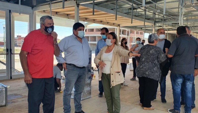 El Ministro de Salud, Claudio García, recorrió las obras.