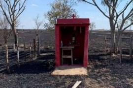 Sorpresivo: Santuario del Gauchito Gil se salva en medio de los incendios en Corrientes