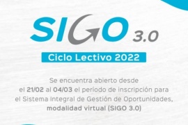 Se encuentra abierta la inscripción al “SIGO 3.0”